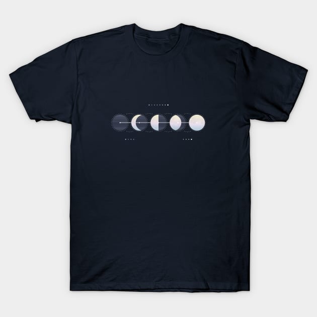 Cycle of Luna T-Shirt by PixelSamuel